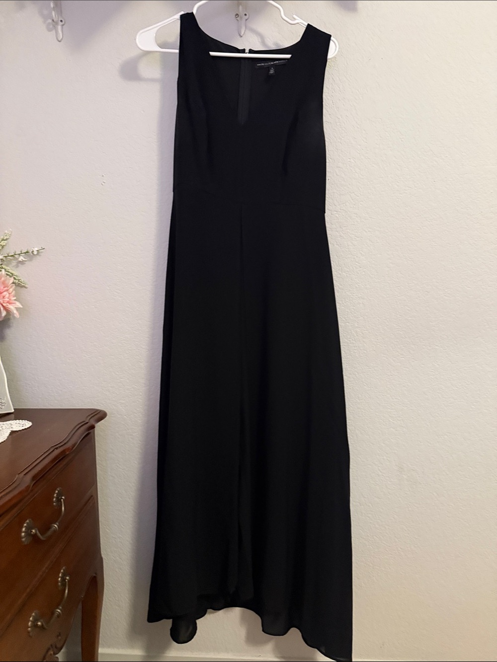 White House Black Market Black Sleeveless Jumpsuit